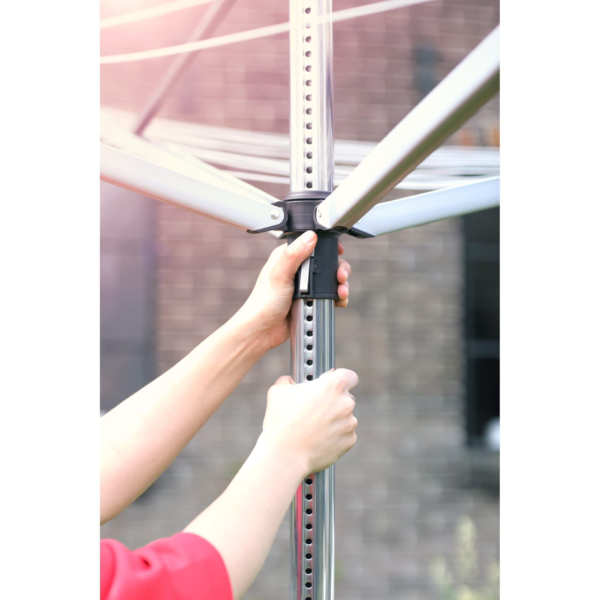 Brabantia Lift-O-Matic Rotary Dryer – 60m Clothes Line with Ground Spike