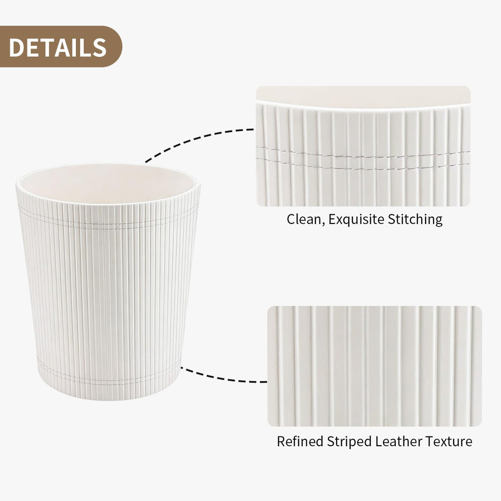 GORESE Office Waste Paper Bin - Trash Can Wastebasket,Garbage Container Bin for Storing and Holding Waste in Bathroom, Kitchen, Home Office - image 2