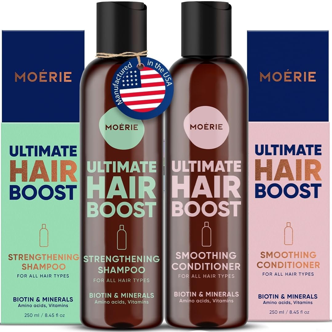 Moerie Mineral Hair Growth Shampoo & Conditioner Set - Vegan & Paraben Free