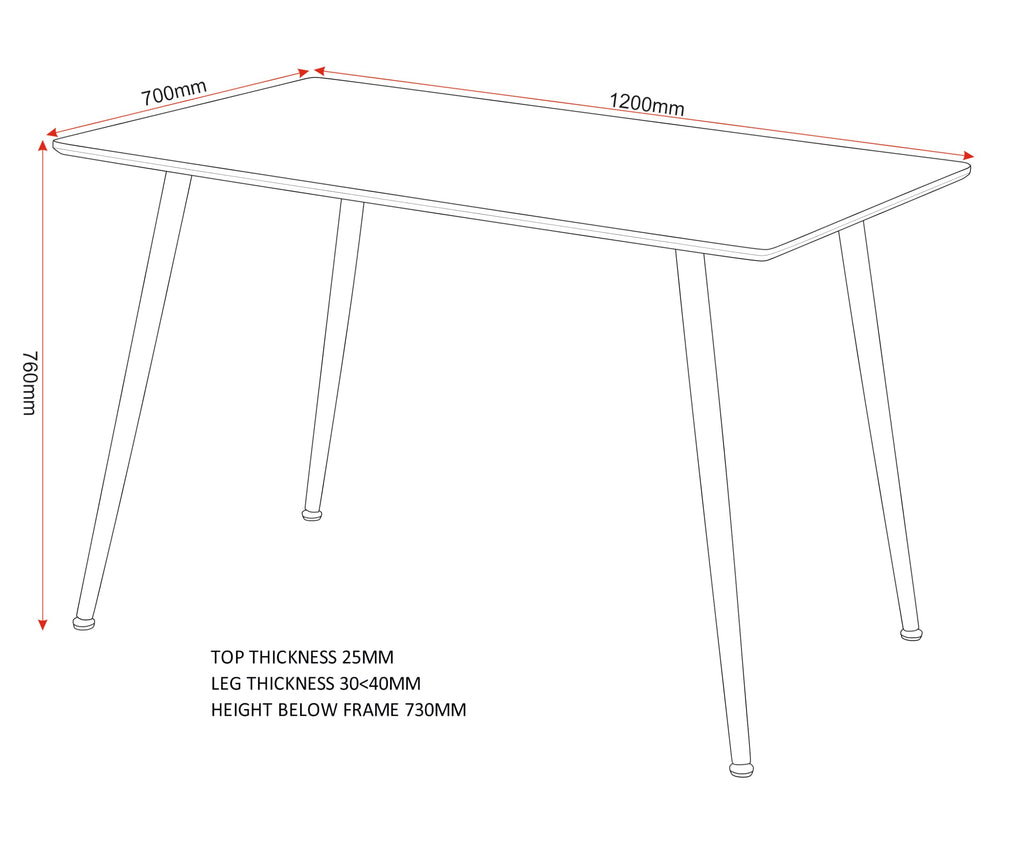 Seconique Barley Dining Table in Oak Veneer/Oak Effect - image 2