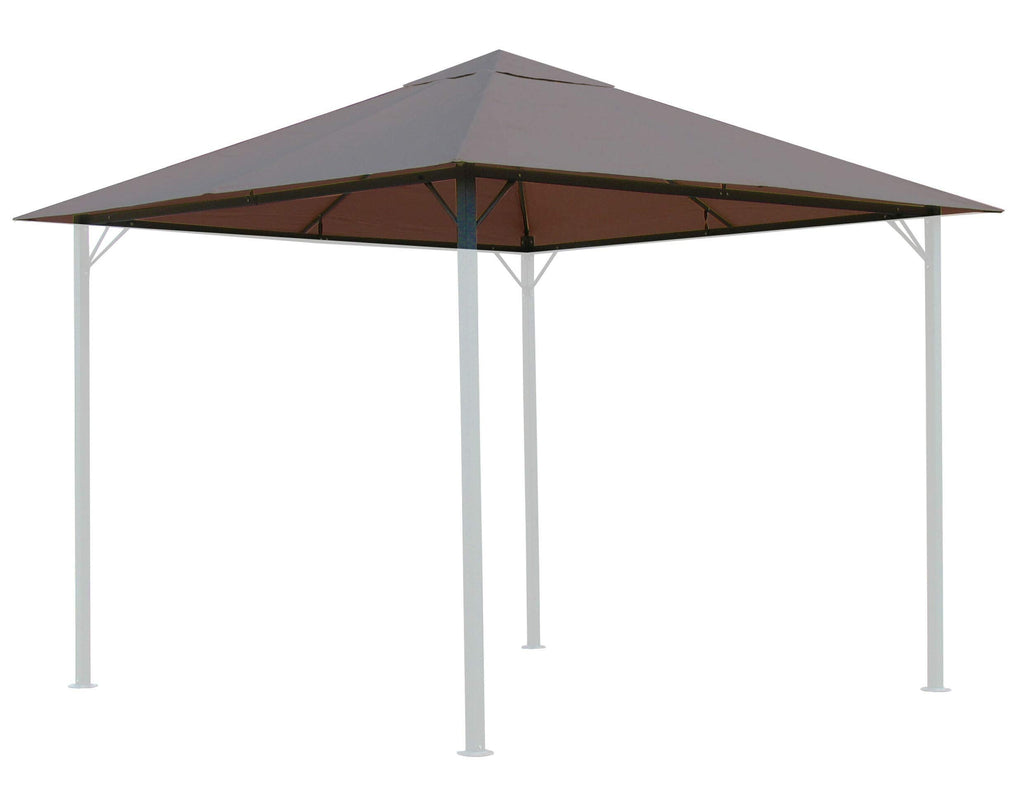 3x3m Gazebo Replacement Roof - Water-Repellent Taupe