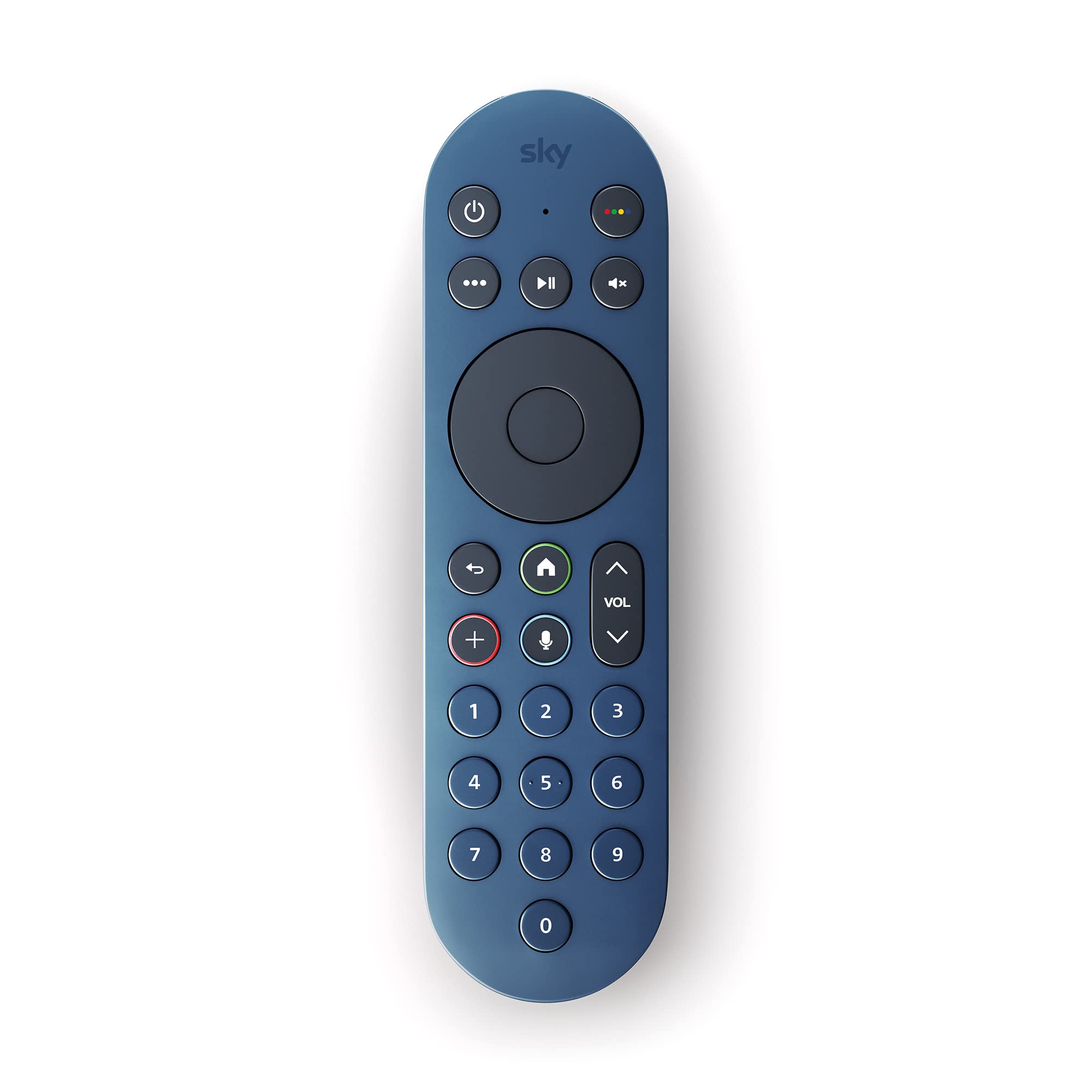 Sky Glass & Sky Stream TV Remote – Voice Control, Ocean Blue