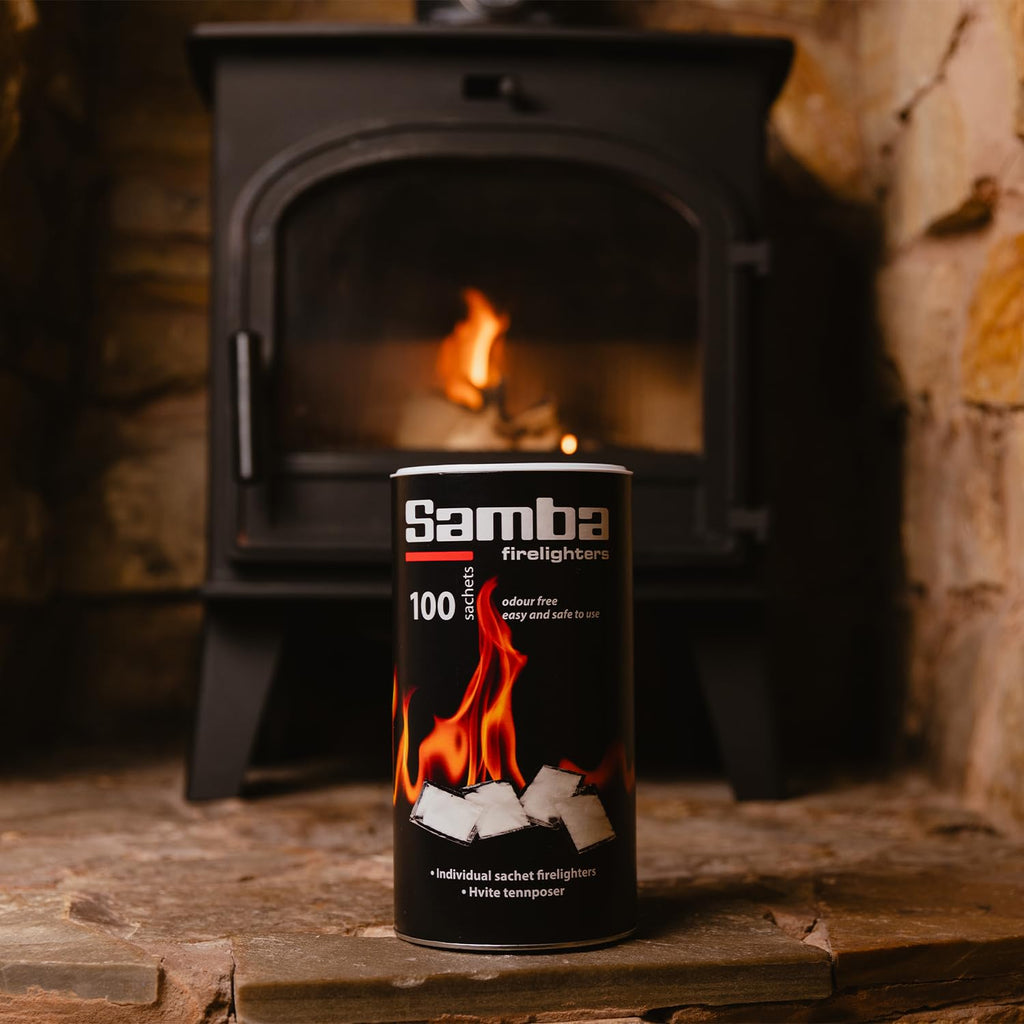 Samba Odourless Firelighter Sachets – 600 Pack for BBQs and Wood Burners