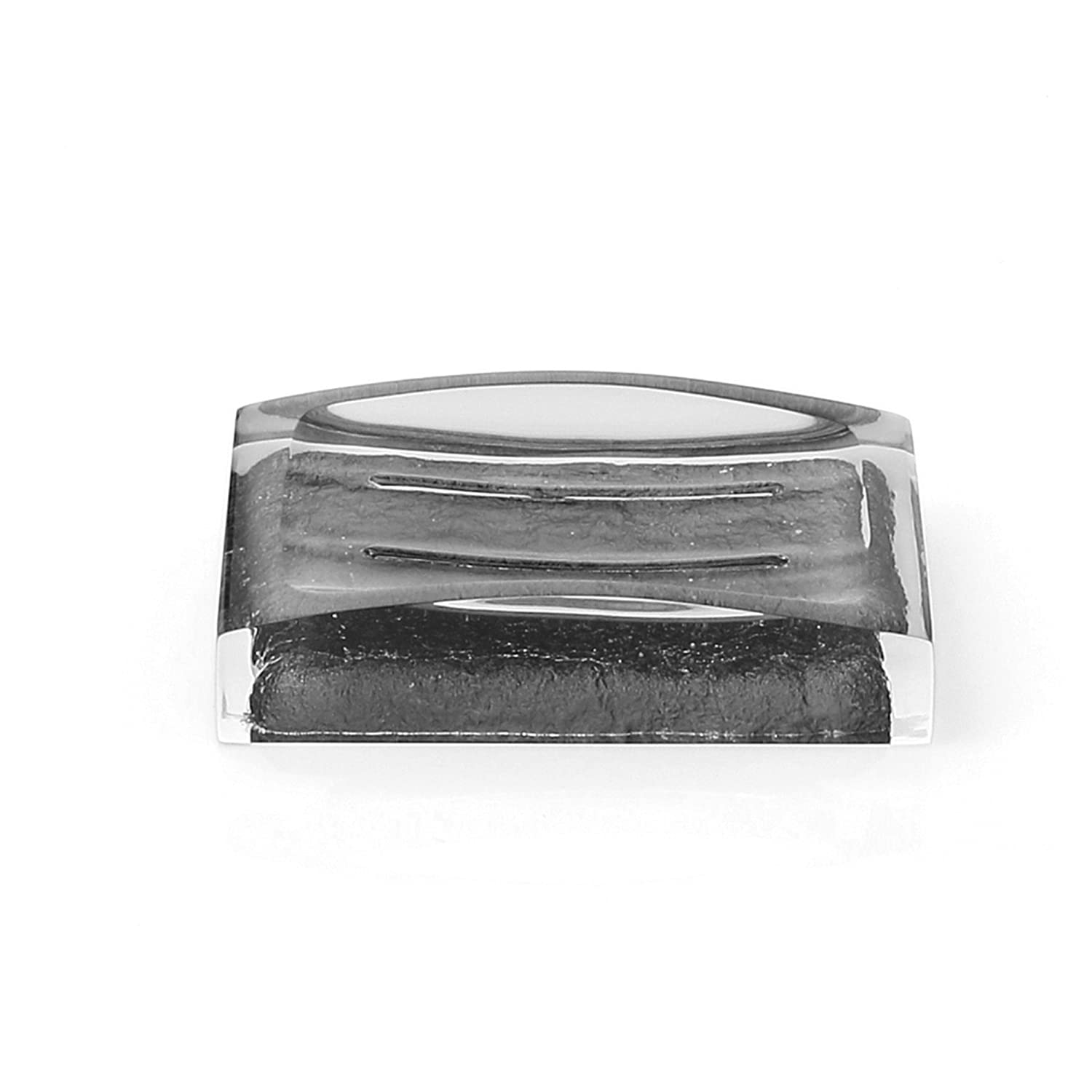 Gedy Antares Resin Soap Dish – Modern Grey Bathroom Accessory