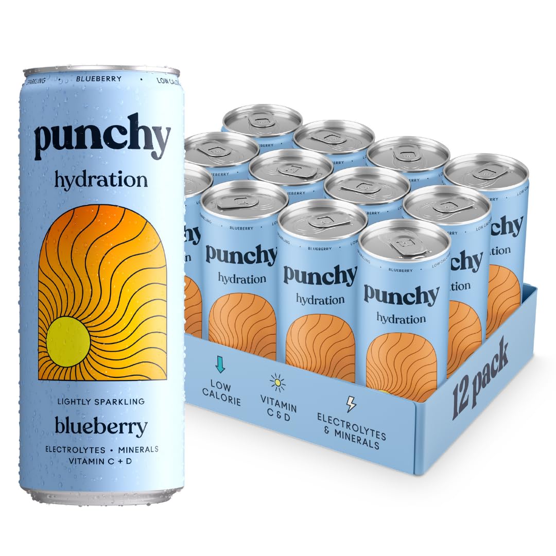Punchy Drinks Blueberry Electrolyte Hydration Drink - 12 x 330ml
