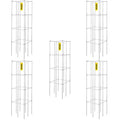VEVOR Square Tomato Cages | 5-Pack PVC-Coated Steel Plant Support Towers