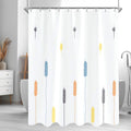 Lerores Wheat Ears Shower Curtain - 200x200cm Anti-Mould Polyester