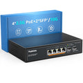 YuanLey 6 Port 2.5G PoE Switch | 4 x 2.5G Base-T & 2 x 10G SFP | 78W