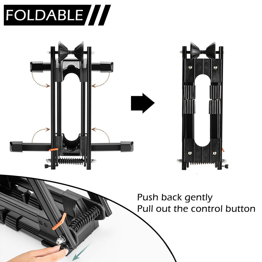 ROCKBROS Foldable Bike Stand | Aluminum Alloy Floor Rack for MTB & Road