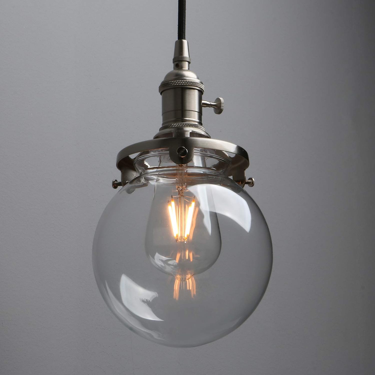 Phansthy 3-Light Cluster Chandelier – Vintage Globe Glass Pendant