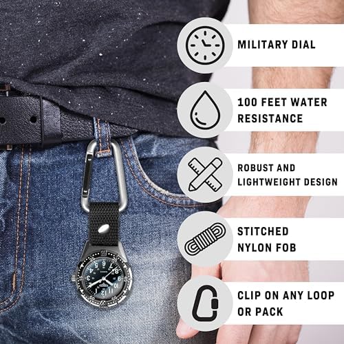 Dakota Backpacker Clip Watch – Lightweight Outdoor Pocket Watch