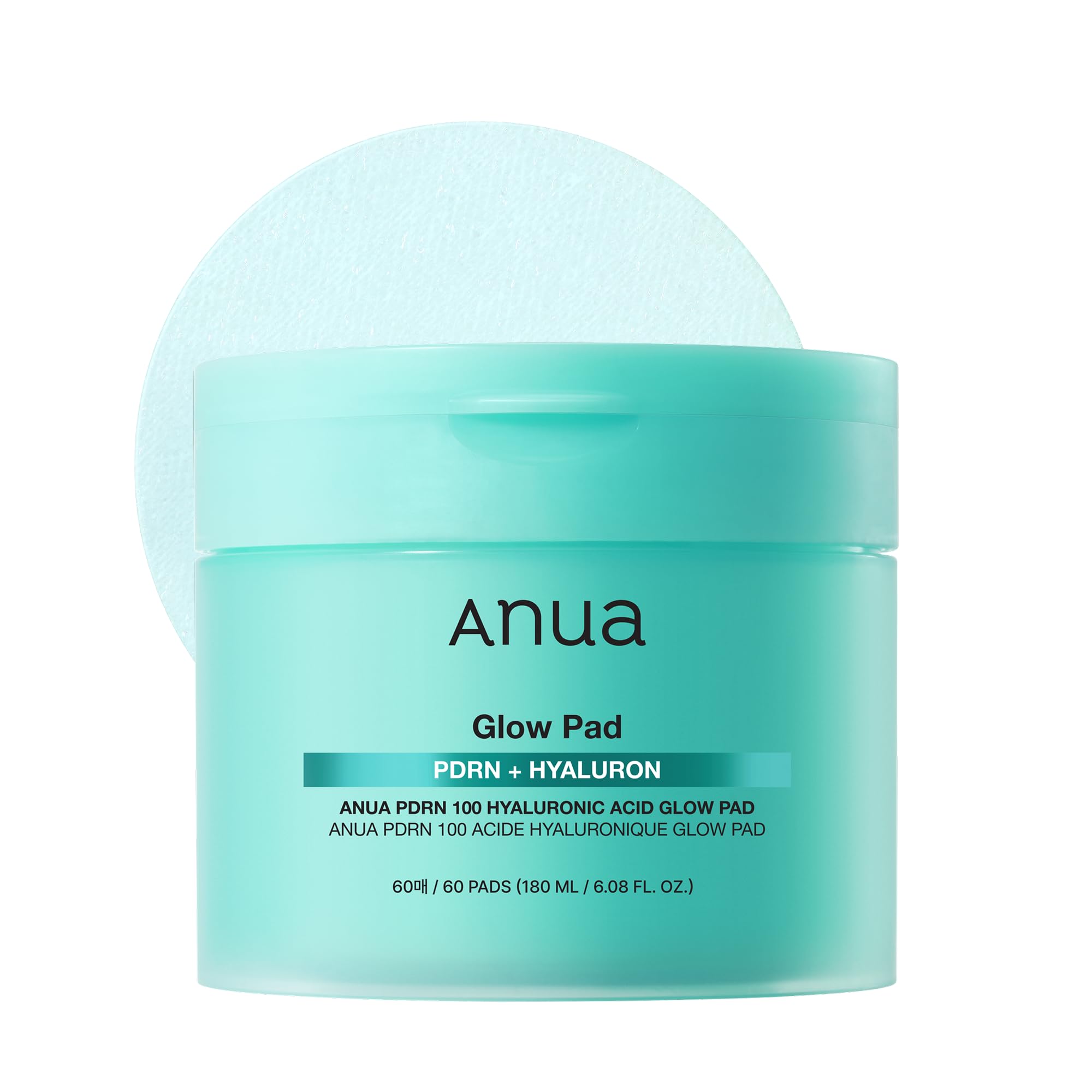 ANUA PDRN 100 Hyaluronic Acid Glow Pads – Plumping Korean Toner Pads