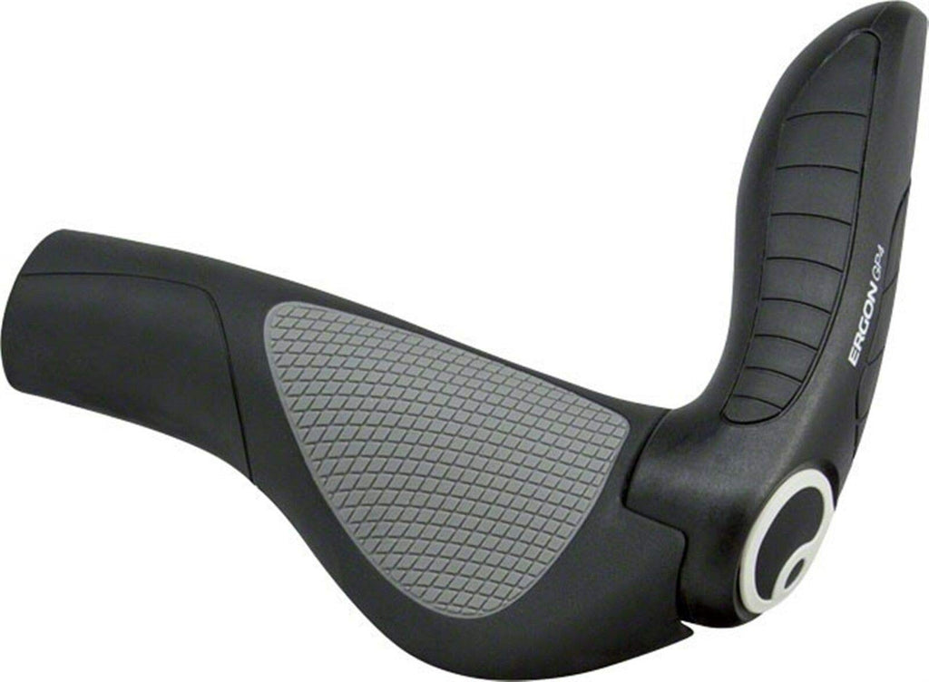 Ergon GP4 SM Ergonomic Handlebar Grips with Bar Ends - Black