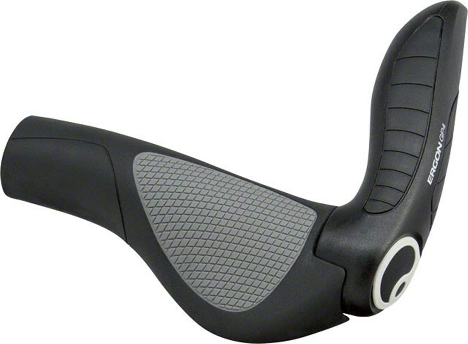 Ergon GP4 SM Ergonomic Handlebar Grips with Bar Ends - Black