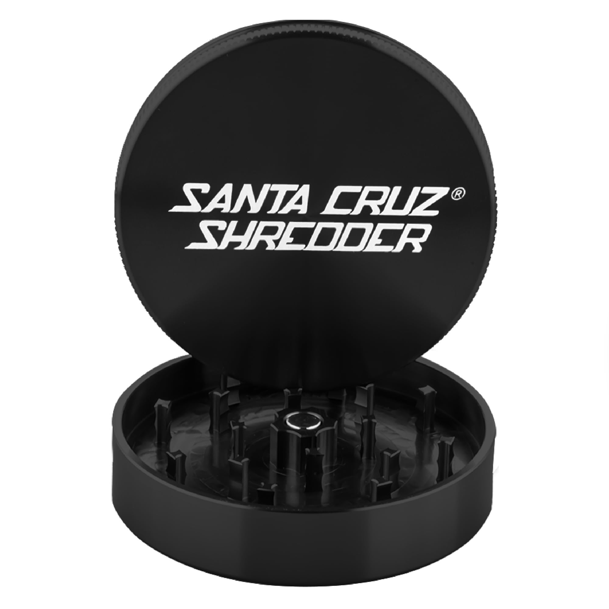 Santa Cruz Shredder 2-Piece Large 2.7" Metal Herb Grinder - Black