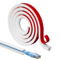 300cm White Silicone Cable Trunking - Wall Cord Hider