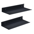 HNVNER Black Shower Caddy 2-Pack – Aluminum Wall Mounted Floating Shelves