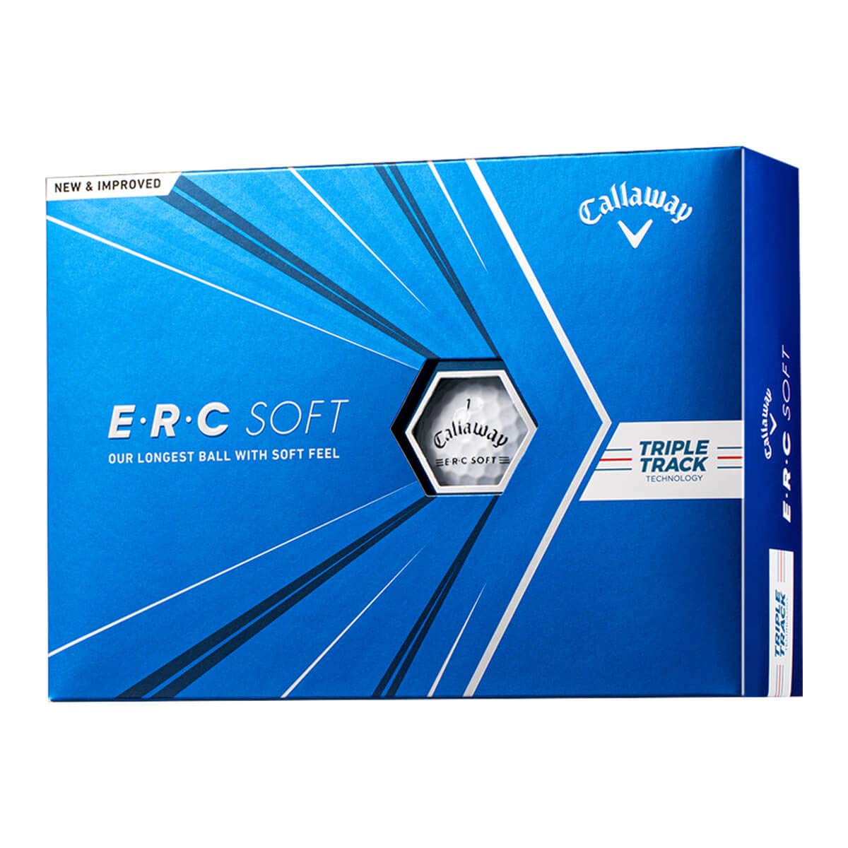 Callaway ERC Soft Triple Track Golf Balls - White (2021 Model)