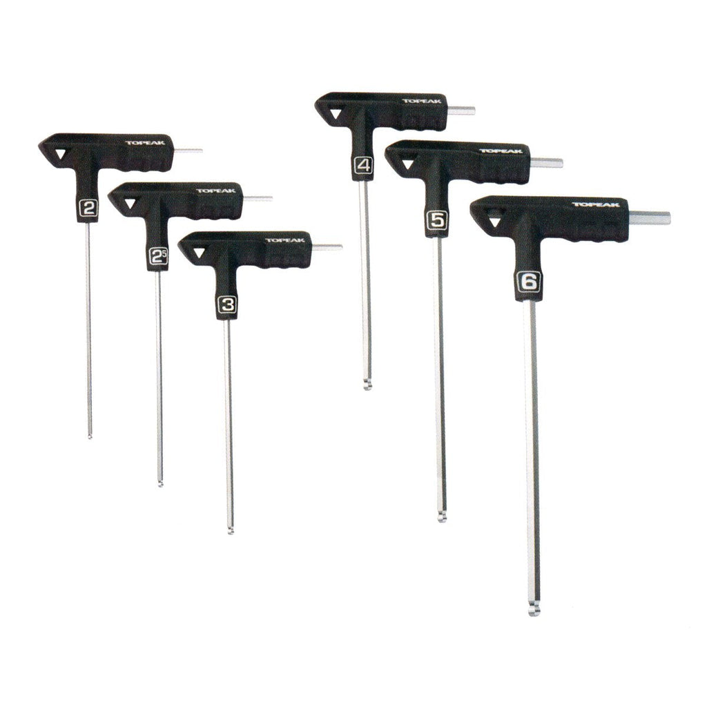 Topeak 6-Piece Hex Wrench Set – Chrome Vanadium Steel Allen Keys