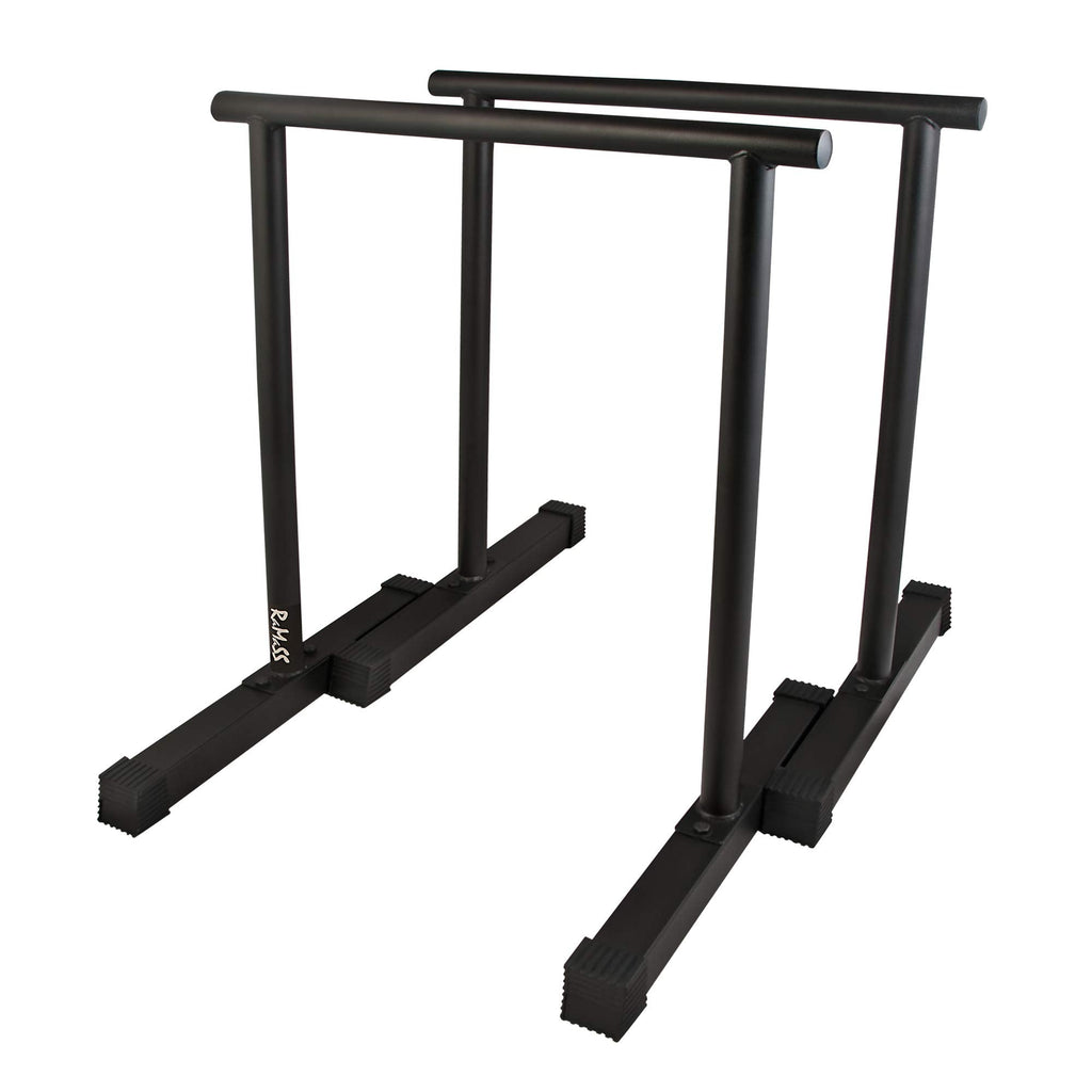 RAMASS Fitness Tall Parallettes - Heavy Duty Steel Dip Bars for Calisthenics