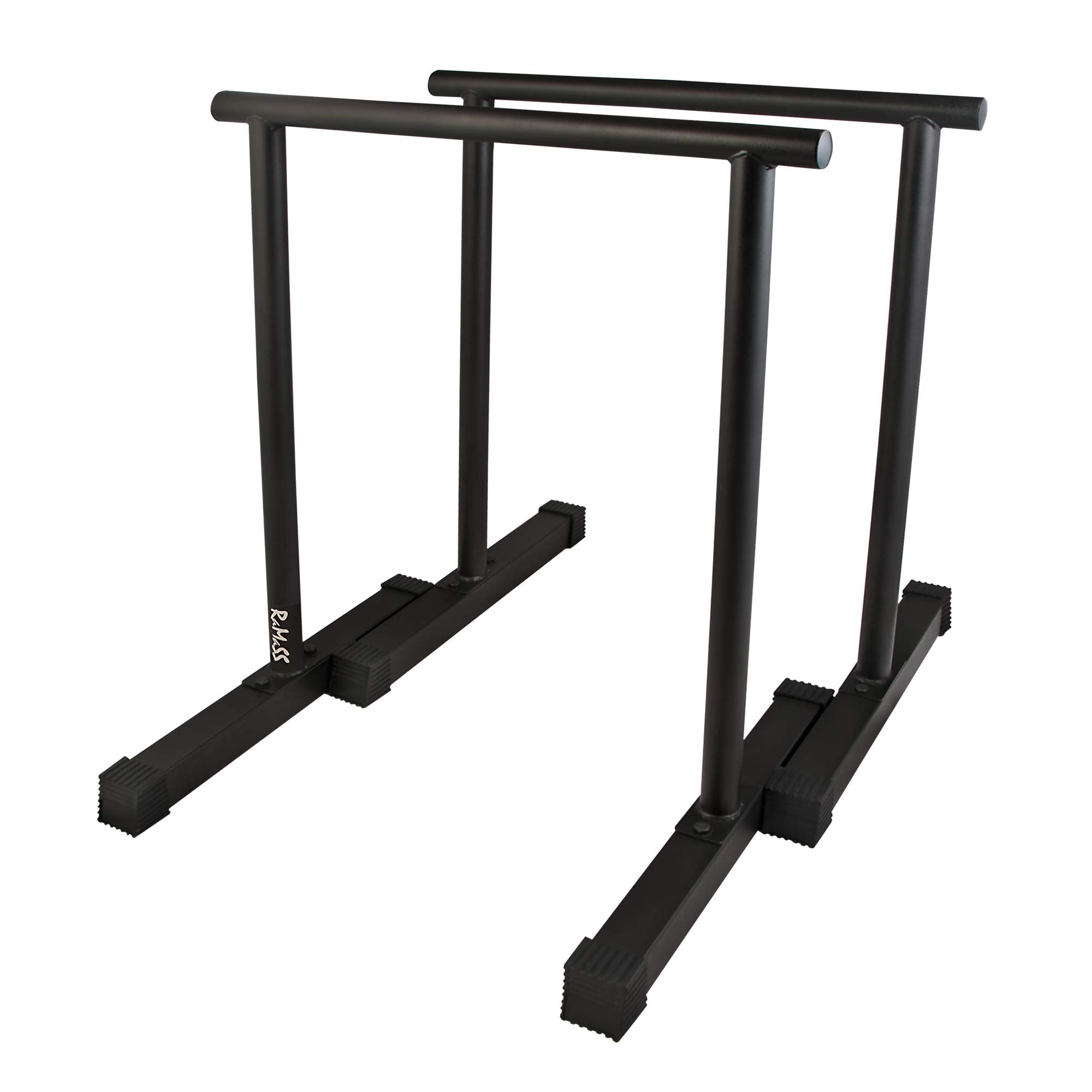 RAMASS Fitness Tall Parallettes - Heavy Duty Steel Dip Bars for Calisthenics