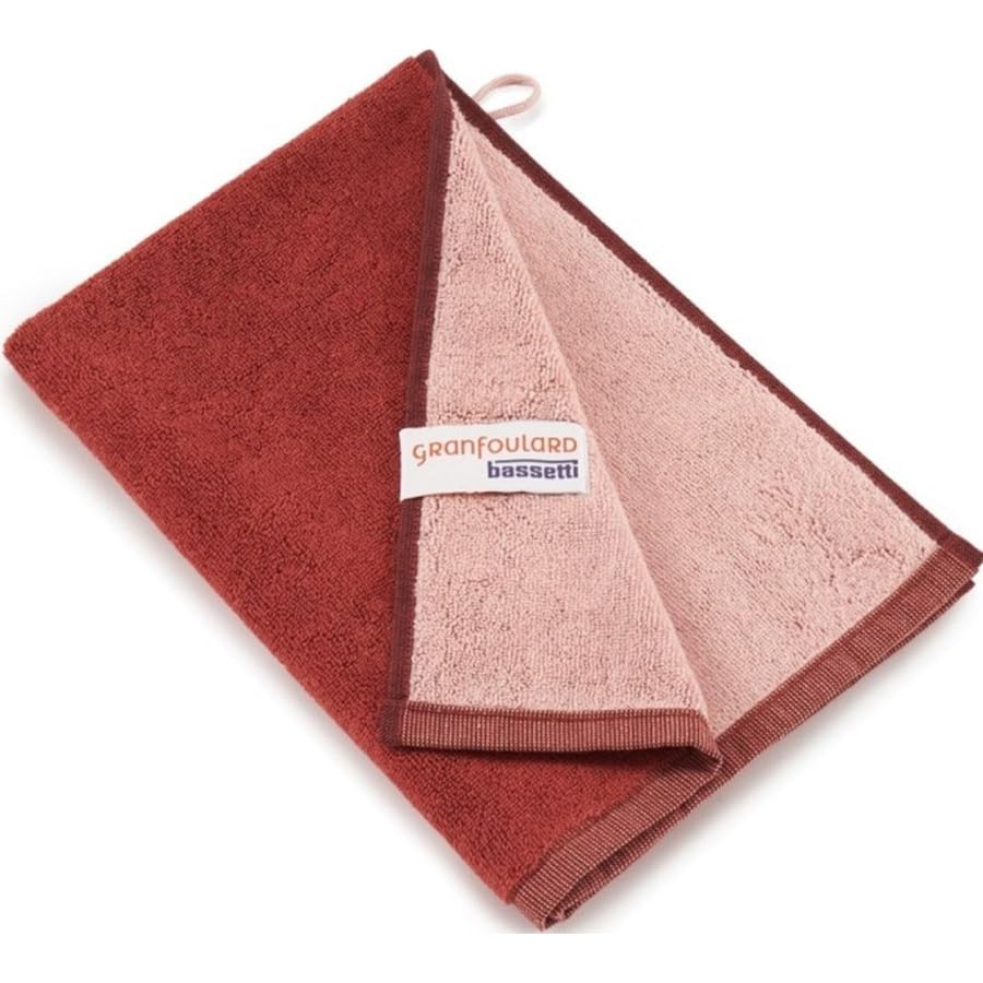 Bassetti Cotton Guest Towel – Reversible Terracotta – 40 x 60 cm