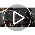Ollny 30m 300 LED Fairy Lights | Cool White Waterproof Outdoor String
