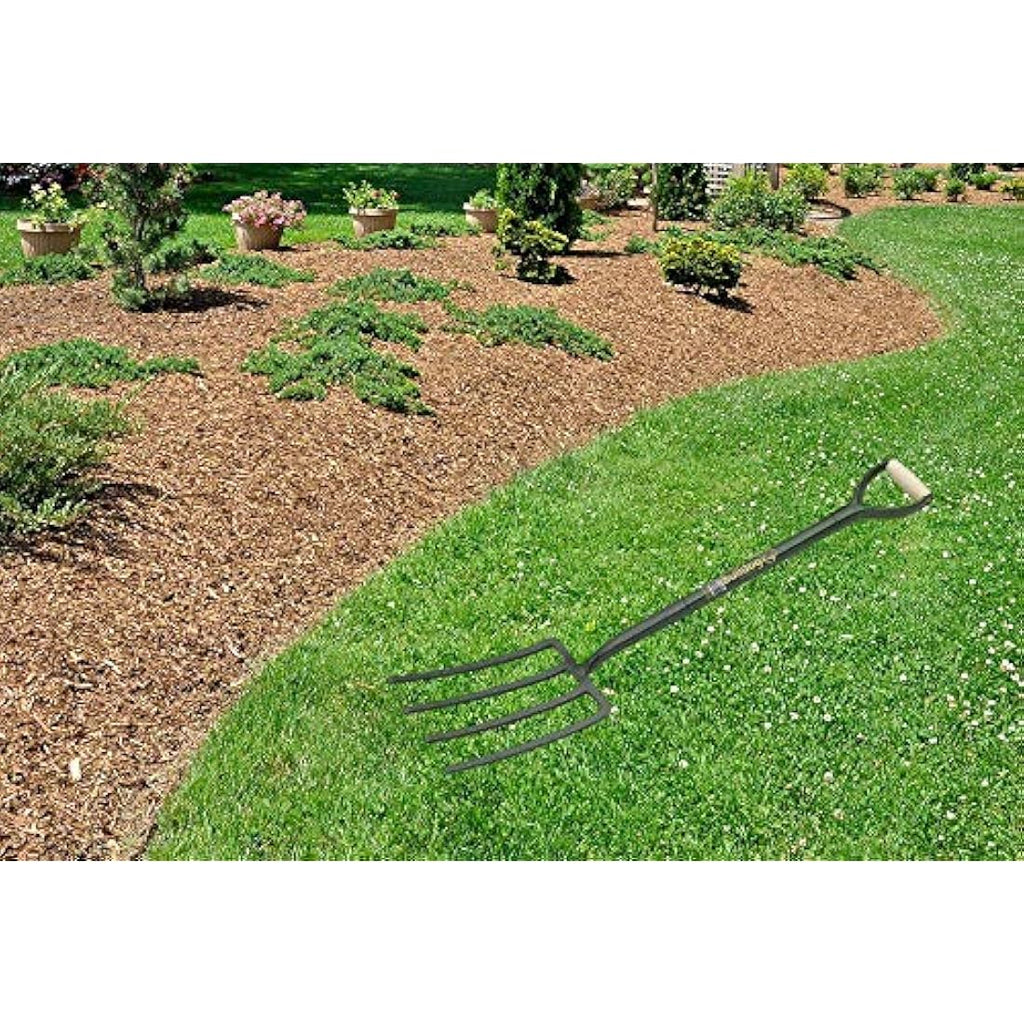 Bulldog 5TFAM All Metal Trenching Fork – 4 Prong Solid Forged Steel