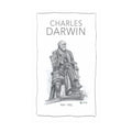 Rock the Home Charles Darwin Tea Towel – White Half Panama Cotton Cloth