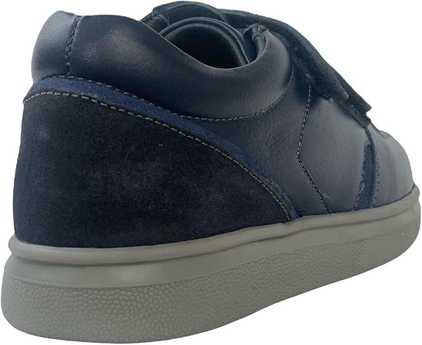 Tritt Ryna Boys Leather Trainer Shoes | Breathable Hook & Loop – UK 3