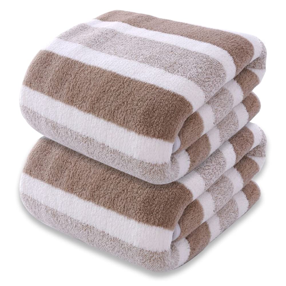 SOFTBATFY Microfiber Bath Towels – 2 Pack Quick Dry Travel Towels