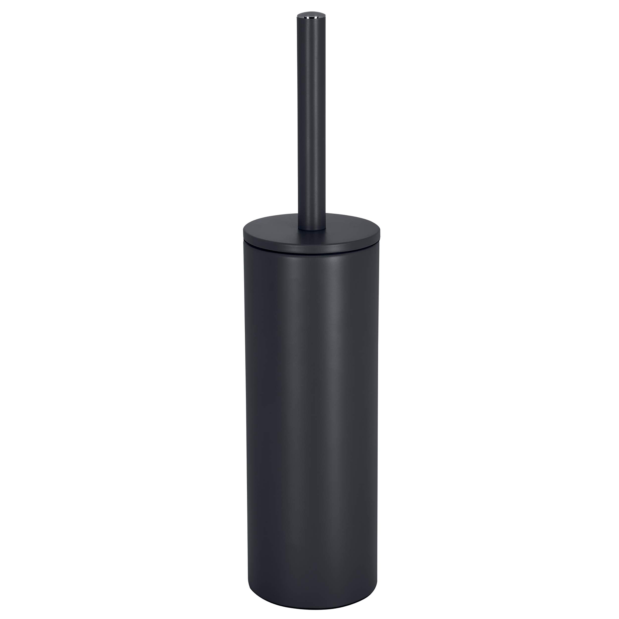 Spirella Akira Toilet Brush | Matt Stainless Steel & Metal - Black/White