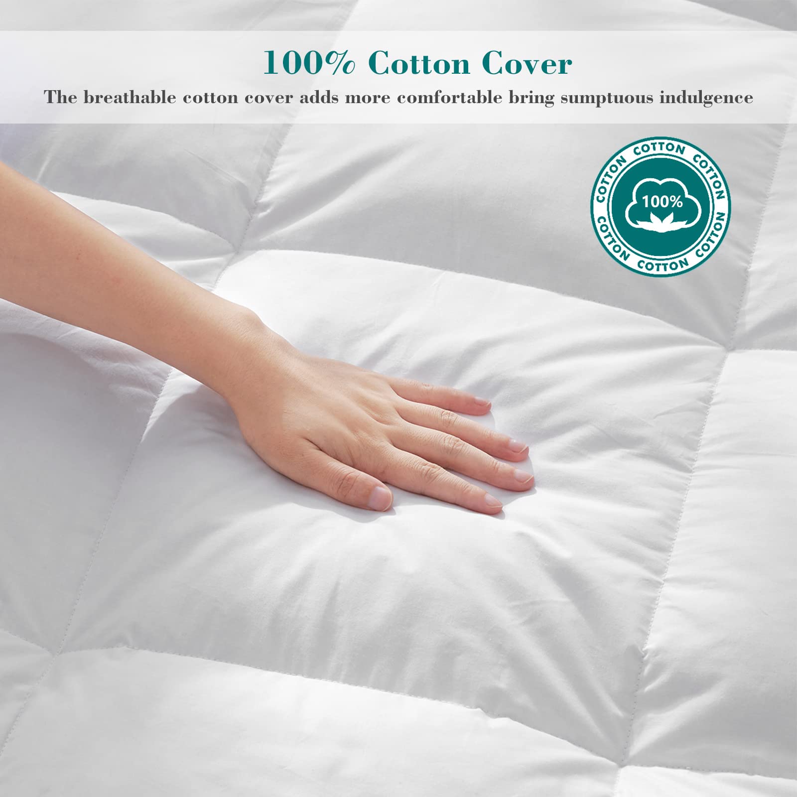 Threads For Bed 13.5 Tog Single Feather & Down Duvet | 100% Cotton Cover