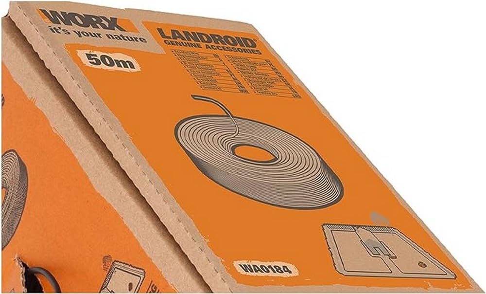 WORX WA0184 Landroid Boundary Wire – 50m Sturdy Robotic Mower Cable