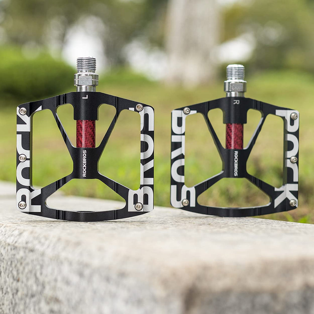 ROCKBROS MTB Pedals | 9/16" Aluminum Alloy Non-Slip Sealed Bearings