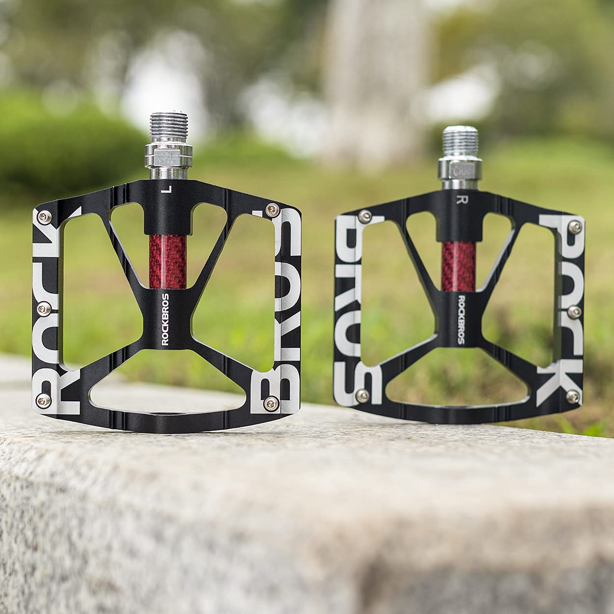 ROCKBROS MTB Pedals | 9/16" Aluminum Alloy Non-Slip Sealed Bearings