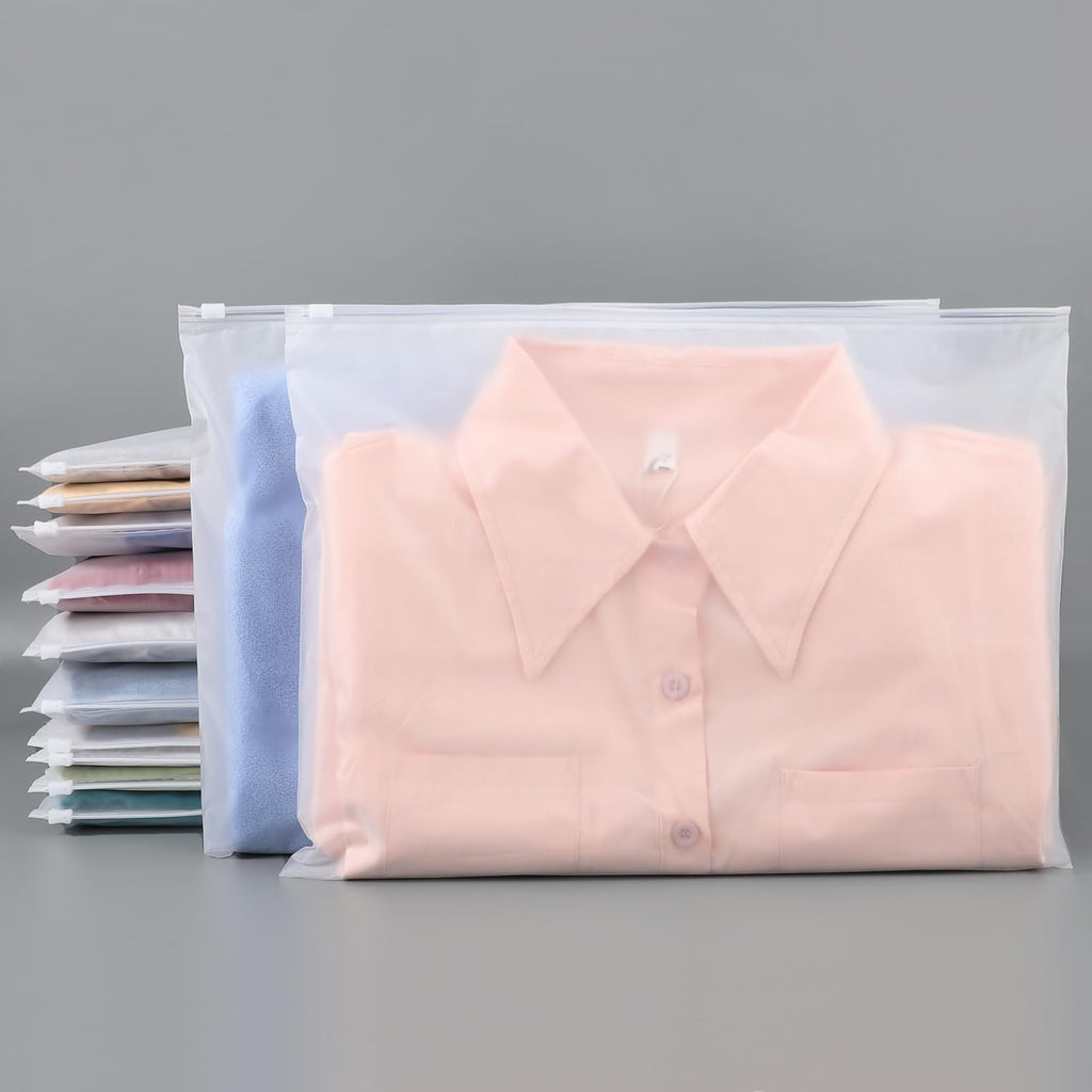 Svaldo Large Ziplock Bags for Clothes, 25Pcs 40 * 30cm Frosted Bags for Clothes, Reusable and Moth Proof, Storage Solutions for Books, Documents - image 1