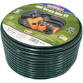 Faithfull 50M Reinforced PVC Garden Hose Kit with 7-Pattern Spray Gun