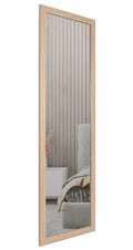 Jolof Store Washed Oak Wooden Wall Mirror | Overdoor Hanging 35x110cm