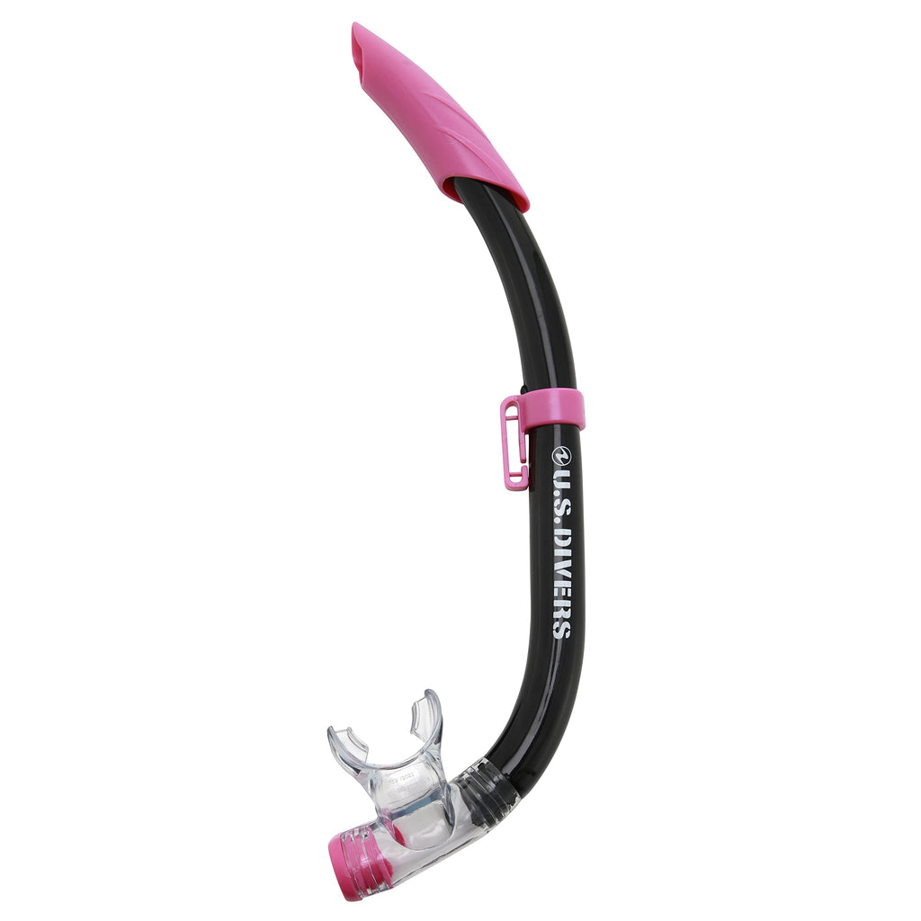 U.S. Divers Dorado II Junior Snorkel Set – Kids Fins & Mask, Pink/Black