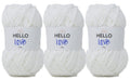 Hello Love White Baby Blanket Yarn – Super Bulky Polyester – 300g