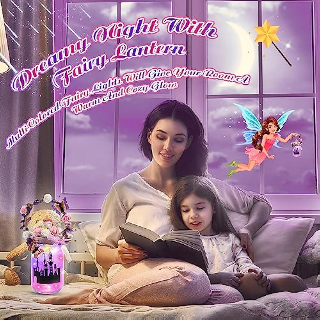 Qukir Fairy Lantern Craft Kit – DIY Unicorn Night Light for Girls Age 6-12