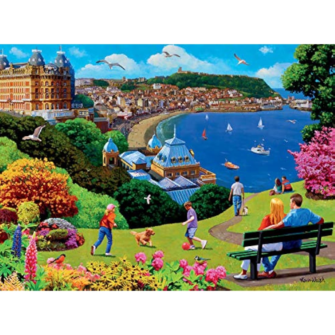 Ravensburger Look North 4x 500 Piece Jigsaw Puzzles - Nostalgic England