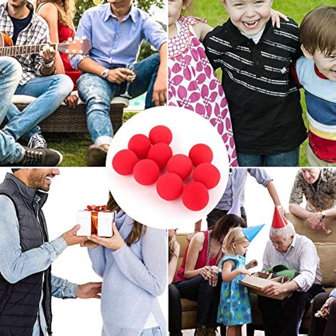 Magic Sponge Balls – 10Pcs Soft Red Finger Trick Props