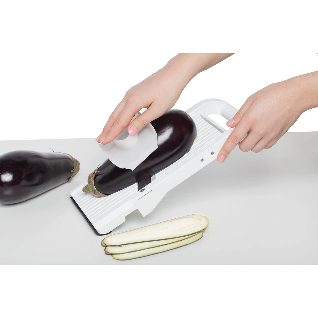 Benriner BN-120W Jumbo Mandoline Slicer – White ABS Plastic, 16.5cm