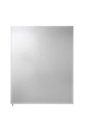 Croydex Haven Aluminium Bathroom Mirror Cabinet | 61x76cm Hang 'n' Lock