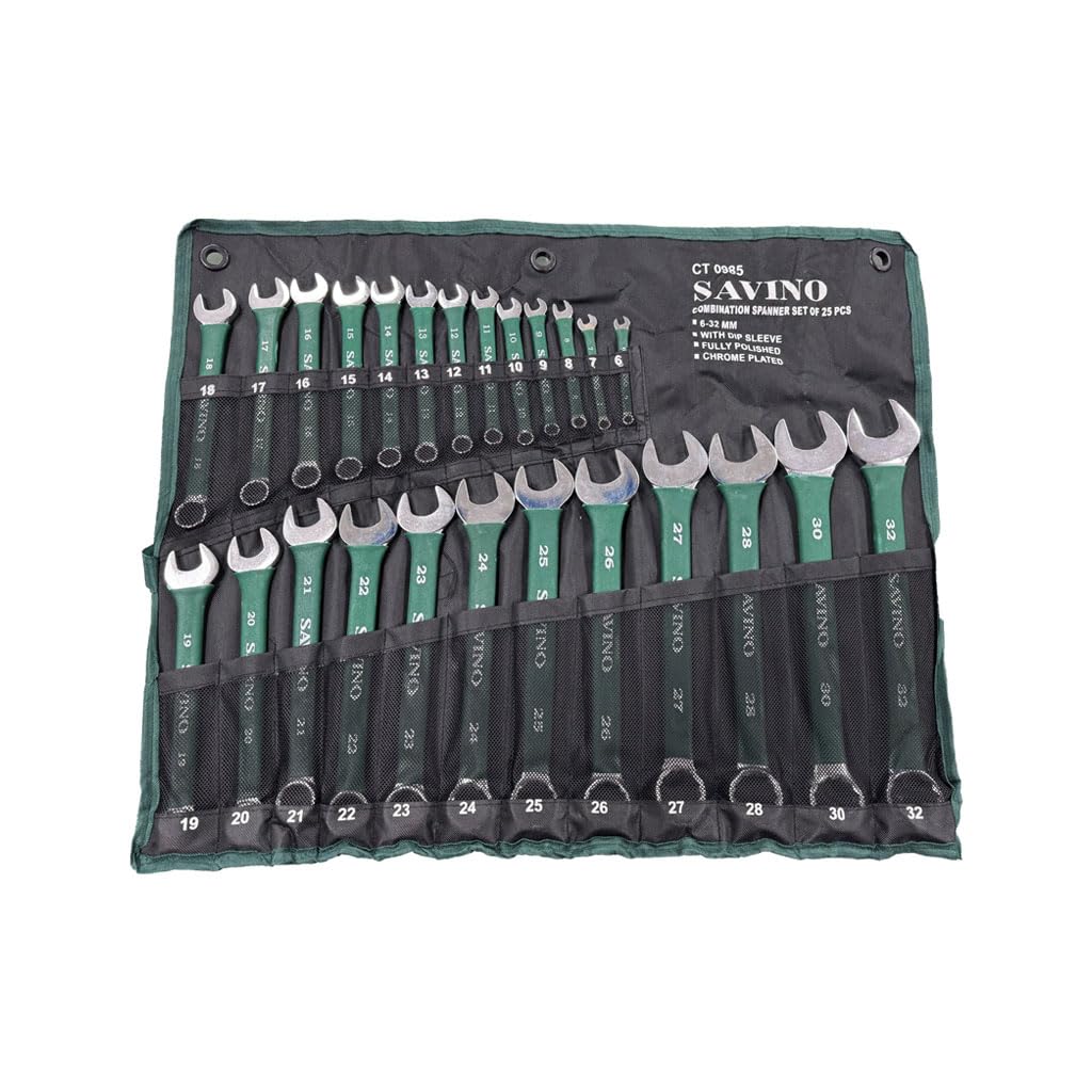 Neilsen Savino 25pc Combination Spanner Set (6-32mm) | Dipped Handles