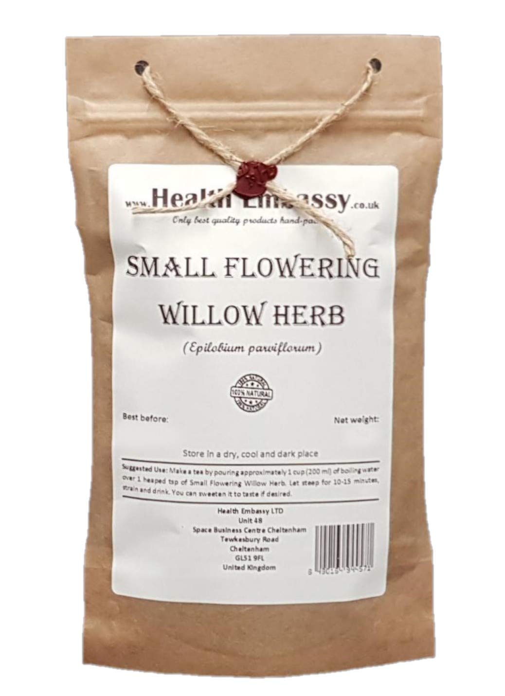 Health Embassy Small Flowering Willow Herb (Epilobium Parviflorum) 100g
