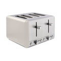 Tower Cavaletto 4-Slice Toaster | 1800W Stainless Steel – Latte & Chrome