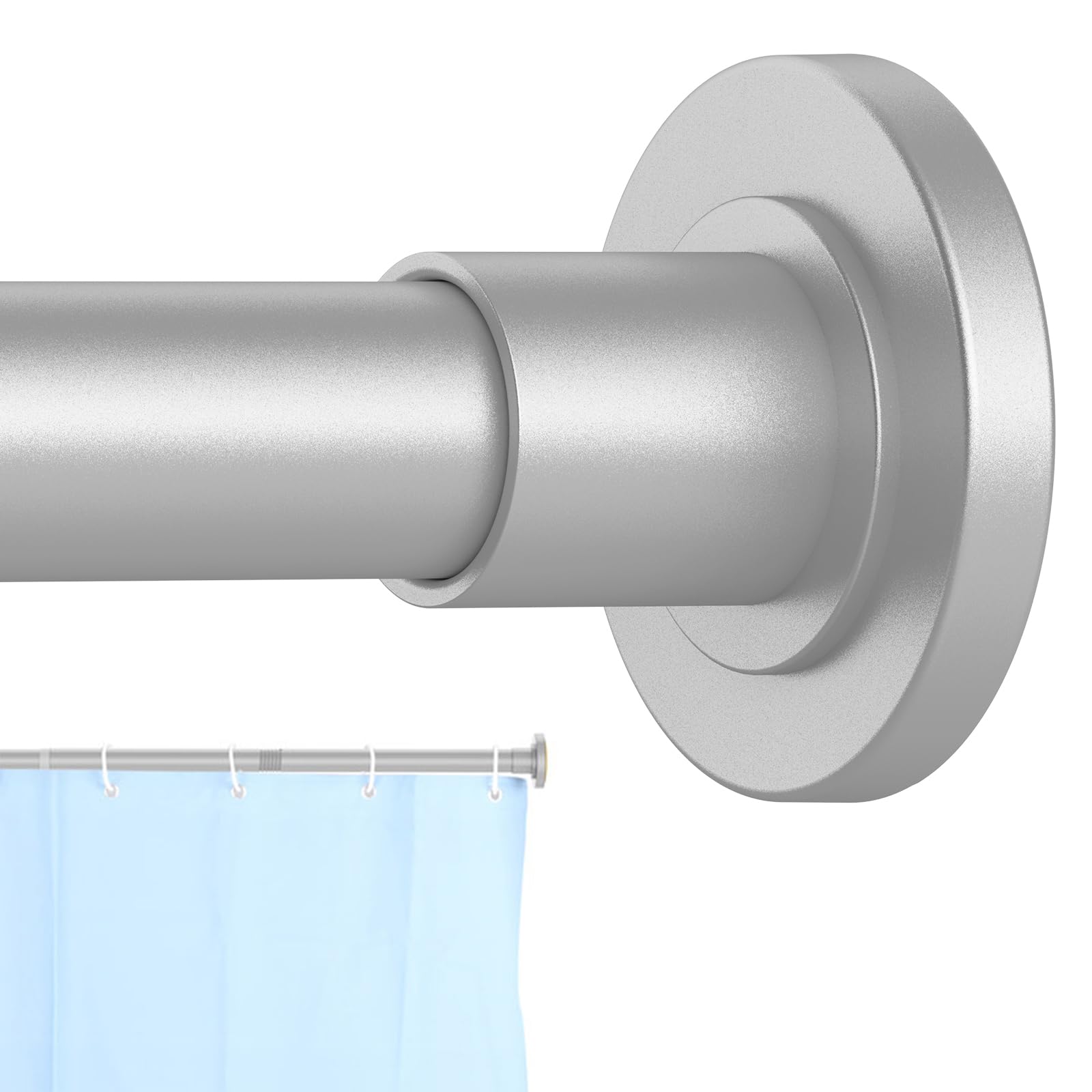 CorkLatta Stainless Steel Tension Shower Curtain Rod, 31-80 Inch – Silver
